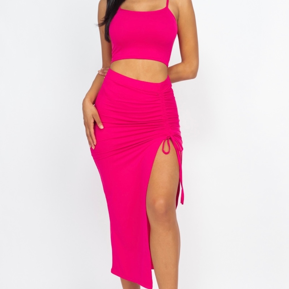 Ruched Two Piece Set